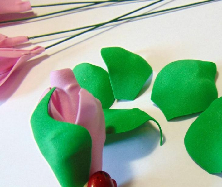 Букет из фоамирана