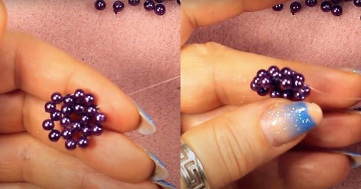 Изящное колье из бусин