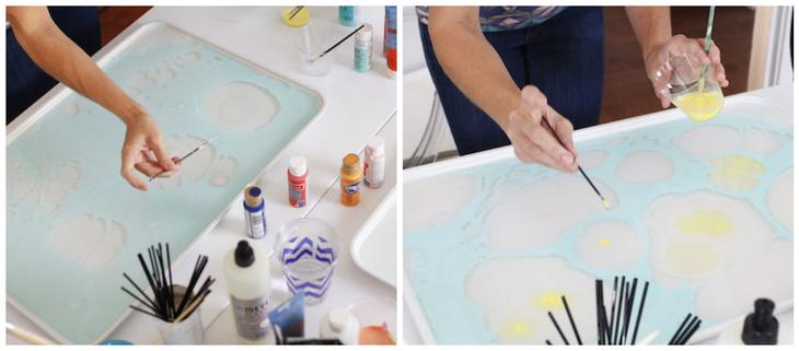 Как сделать &laquo;мраморную&raquo; бумагу