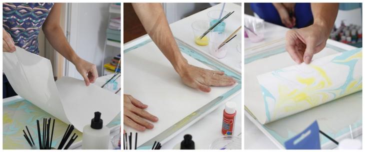 Как сделать &laquo;мраморную&raquo; бумагу