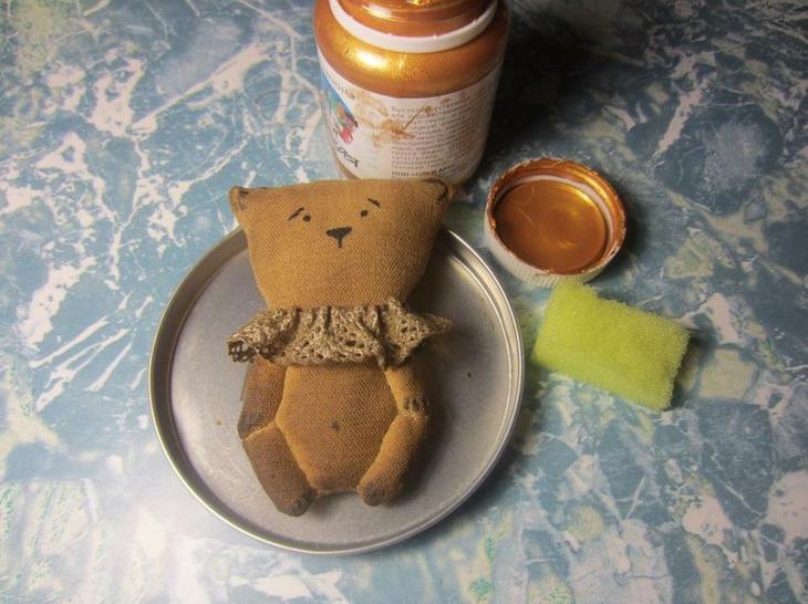 Кофейная игрушка в винтажном стиле