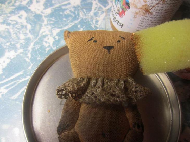 Кофейная игрушка в винтажном стиле