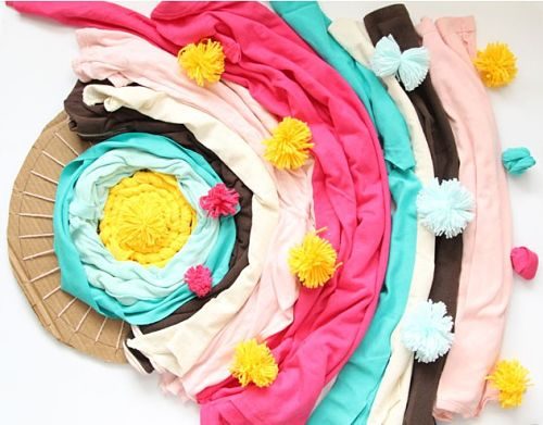 Коврик из старых футболок