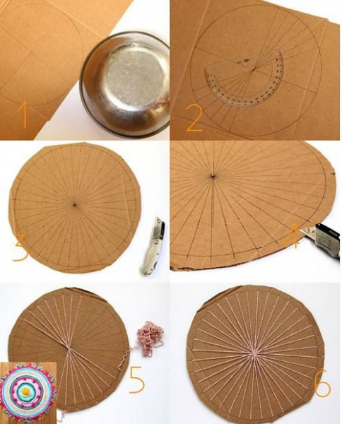 Коврик из старых футболок