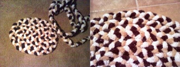 12 идей как сделать коврики из старых вещей своими руками