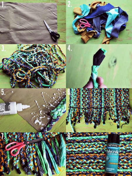 12 идей как сделать коврики из старых вещей своими руками