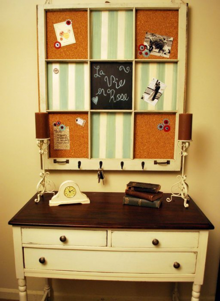 Идеи превращения старого окна в произведение искусства