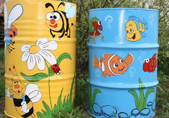 Необычное применение металлических бочек на даче: идеи, фото, краткое описание