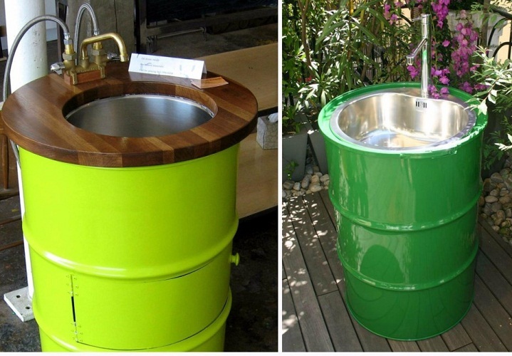 Необычное применение металлических бочек на даче: идеи, фото, краткое описание