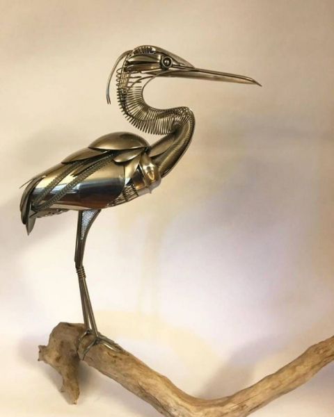 Невероятные скульптуры из металлолома