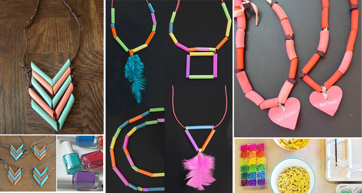 Оригинальные поделки из макарон: мастер-класс для детей