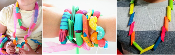 Оригинальные поделки из макарон: мастер-класс для детей