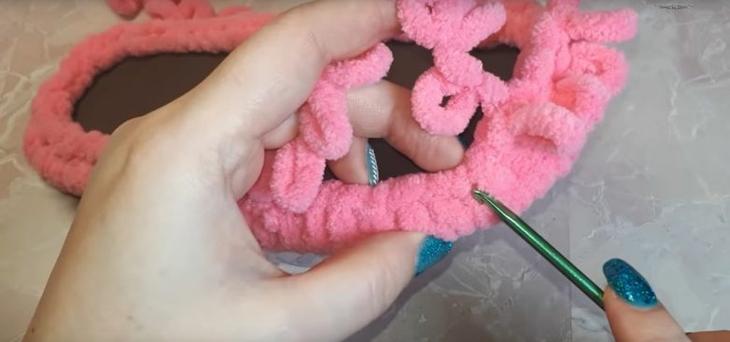 Плюшевые тапочки своими руками