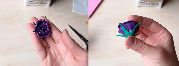 Розы из фоамирана