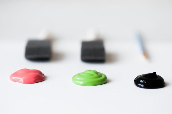 Салфетки с рисунком арбуза своими руками