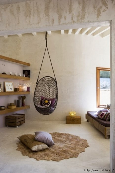 Стильные коврики из верёвки