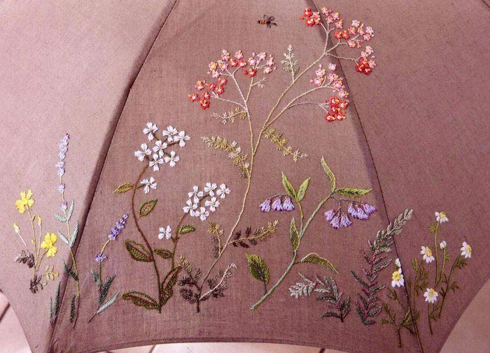 Вышивка на зонтике