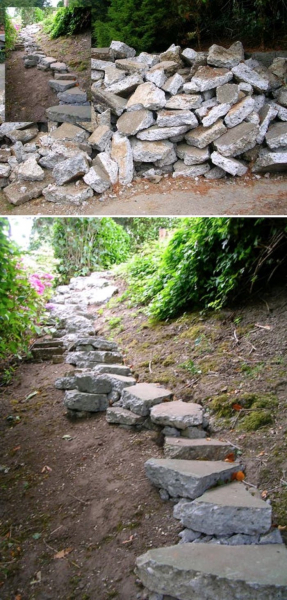 40 Потрясающих примеров лестниц и ступенек в саду