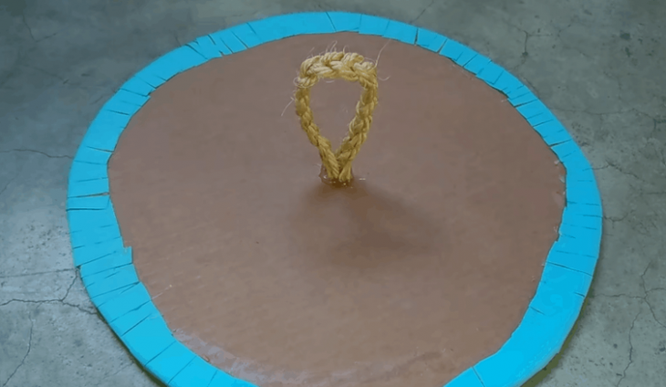 Бельевая корзина без шитья и плетения