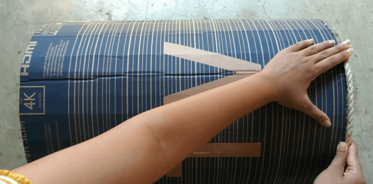 Бельевая корзина без шитья и плетения