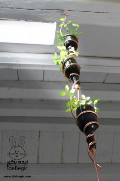 Идеи из винных бутылок