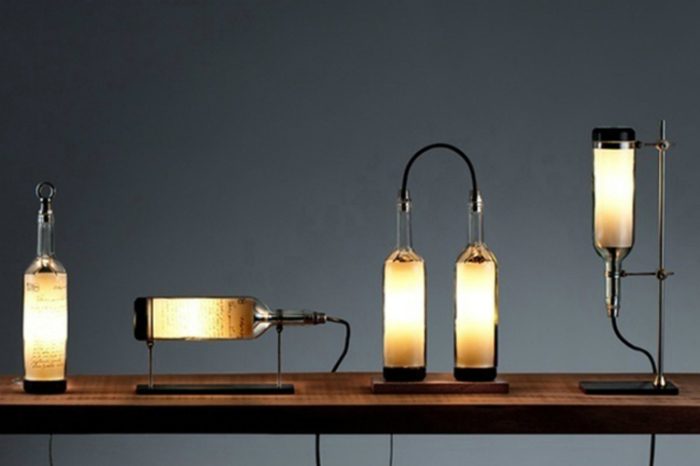 Идеи из винных бутылок