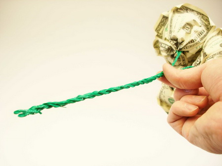 Как сделать букет цветов из купюр (денег)