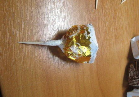 Как сделать футбольный мяч из конфет