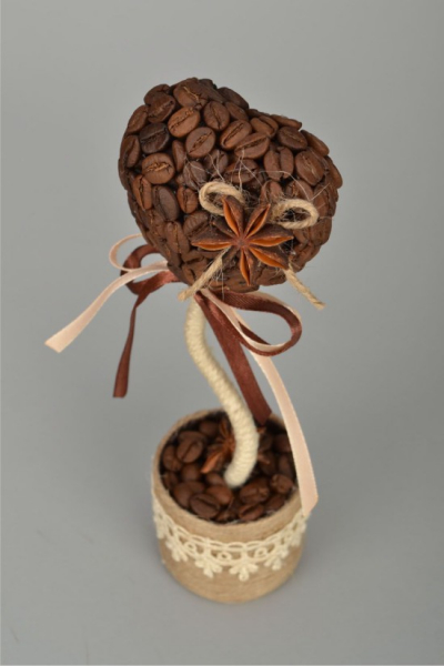 Как сделать топиарий из кофе