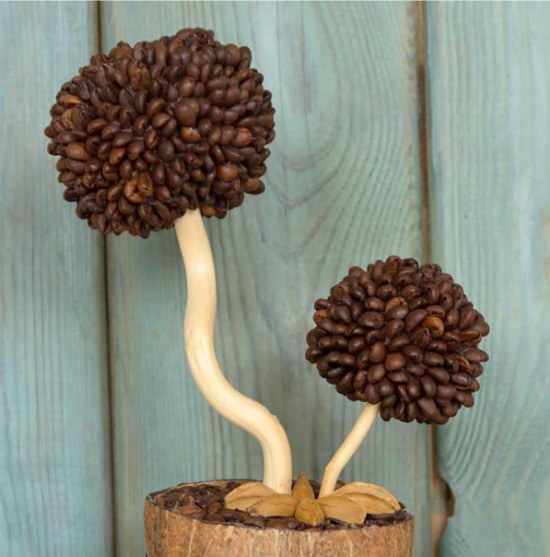 Как сделать топиарий из кофе