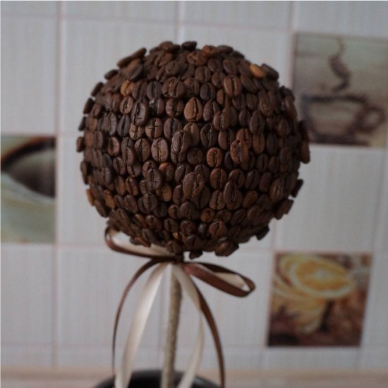 Как сделать топиарий из кофе