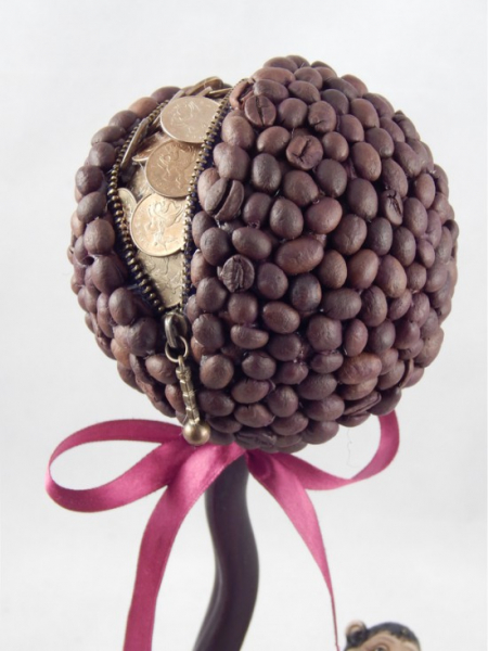 Как сделать топиарий из кофе