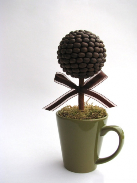 Как сделать топиарий из кофе