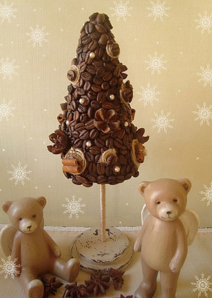 Как сделать топиарий из кофе