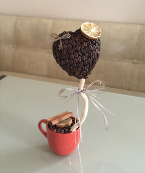 Как сделать топиарий из кофе