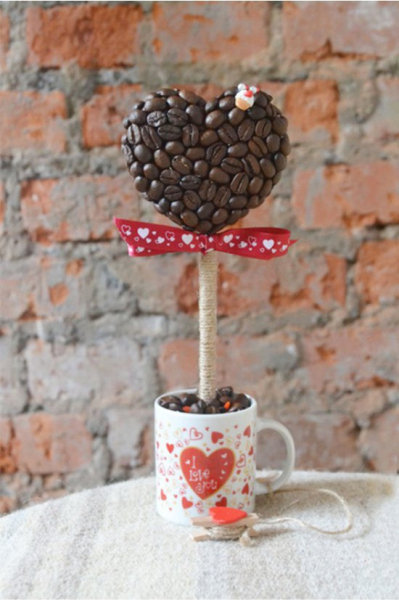 Как сделать топиарий из кофе