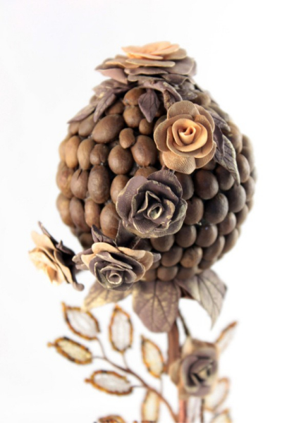 Как сделать топиарий из кофе