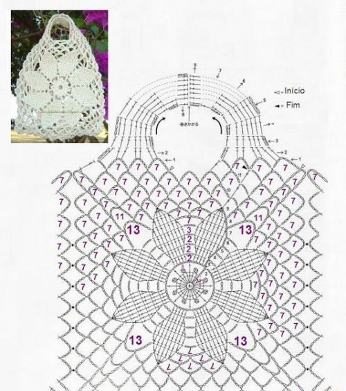 Как связать сумку для покупок