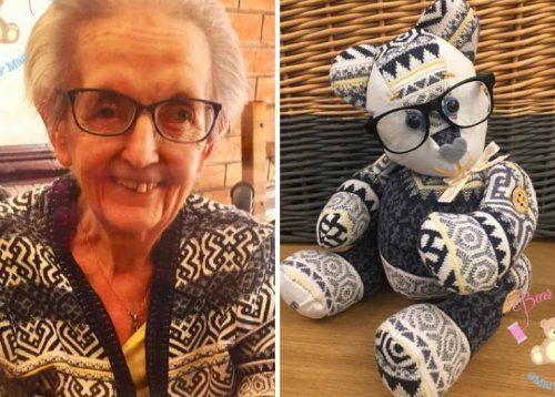 Мишки Тедди из старой одежды