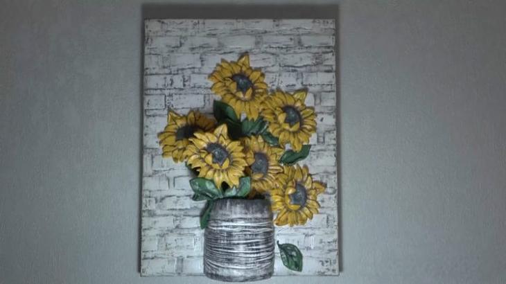 Необычное панно из простых материалов