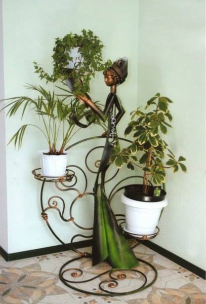 Необычные подставки для цветов: 22 отличные идеи