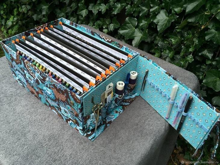 Органайзер для мулине — отличные идеи и мастер-класс!