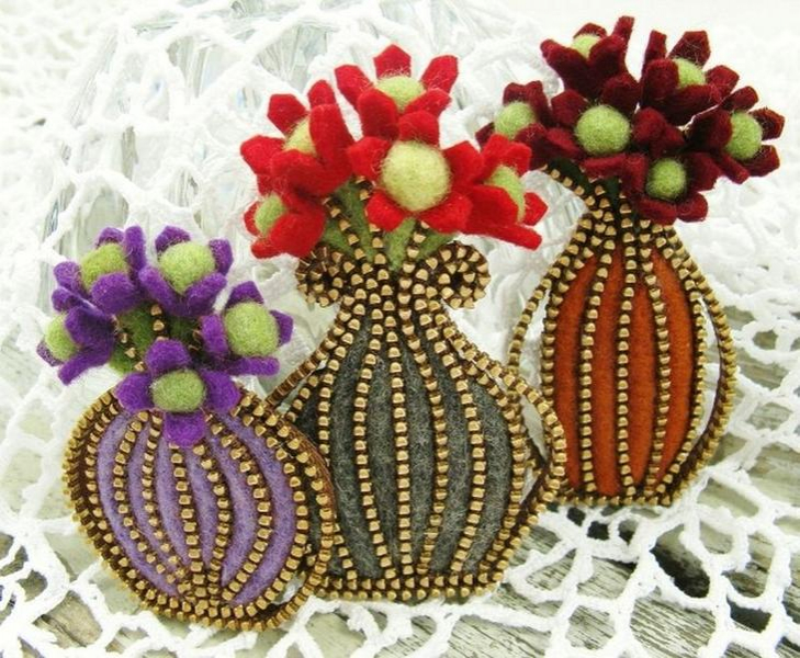 Поделки из молнии своими руками: делаем украшения, игрушки и элементы декора