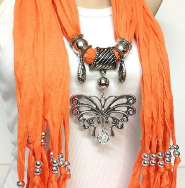 Стильные шарфы своими руками