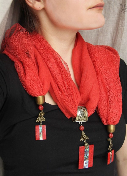 Стильные шарфы своими руками