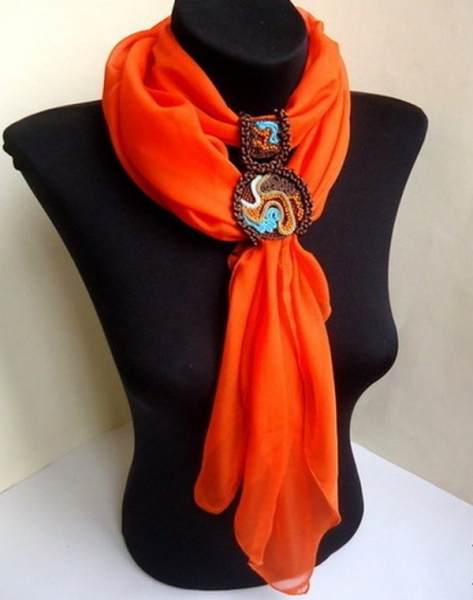 Стильные шарфы своими руками