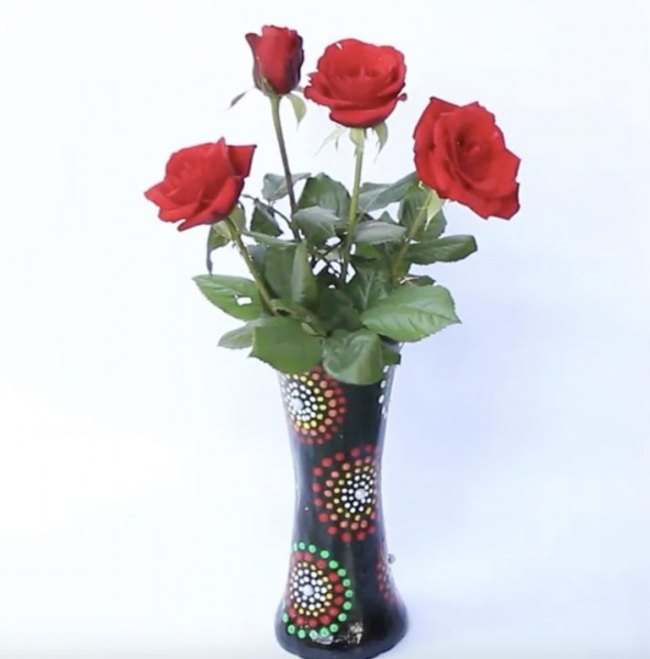 Ваза из подручных средств