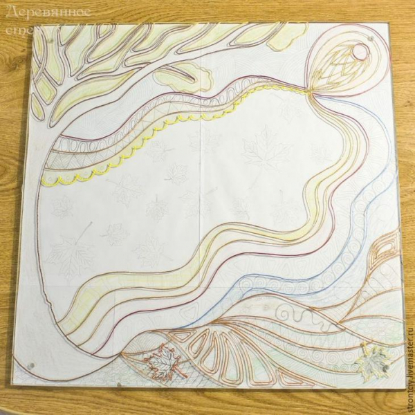 Витражная картина на стекле