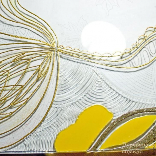 Витражная картина на стекле