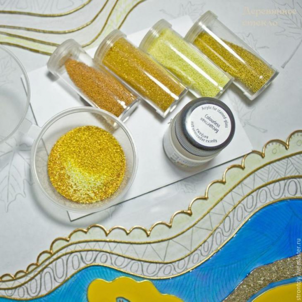 Витражная картина на стекле